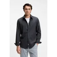 BOSS ORANGE Langarmhemd Relegant Regular Fit Baumwolle mit BOSS Stickerei und klassischem Kent Kragen