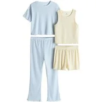 The Set Pyjama The Set 4-teiliges Nachtwäsche-Set (4 tlg)
