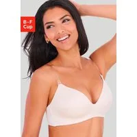 Nuance by Lascana Bralette-BH ohne Bügel, austauschbare, transparente Träger, auch für große Größen