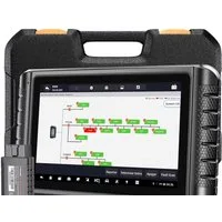FOXWELL Kfz-Diagnosegerät Diagnosegerät mit 10,1" Touchscreen – OBD2 Scanner ECU-Codierung, IMMO, Komplett-Set