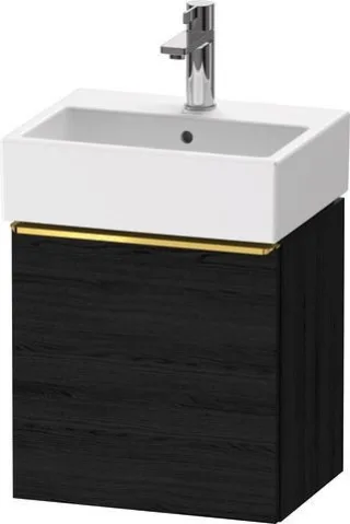 Duravit D-Neo Waschtischunterbau wandhängend Eiche Schwarz Matt 434x322x440 mm - DE4217R34160000 DE4217R34160000