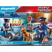 Playmobil® Polizei-Straßensperre (6878), My Action Heroes Konstruktions-Spielset, (48 St), Made in Germany
