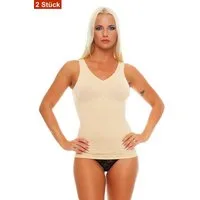 Cocain underwear Shapinghemd Damen Form Bauchweg Unterhemden Form Mieder Slips Shapewear Seamless (Pack, 2-St) Form Unterwäsche - ohne Seitennähte