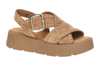 Gabor 84.751.14 Damen Sandalette Riemchen Sandale Braun Walnut Uni ComfortFit