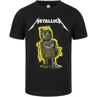 Metal Kids T-Shirt mit Metallica (Robot Blast) Aufdruck für Kinder (2–14 J)