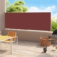 vidaXL Markise Seitenmarkise Ausziehbar 220x500 cm Braun