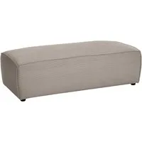 OTTO home Hocker NEU: SHERWOOD XXL, Polsterhocker, Cord, Webstoff, rechteckig, bequemer Sitzkomfort, 130/60/44 cm, Krokodilverbinder