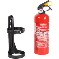 EXDINGER Pulver-Feuerlöscher Autofeuerlöscher GP-1x ABC 1 kg Löschpulver frostsicher mit Manometer, Dauerdruck, ABC-Pulver, (1-St) Dauerdrucklöscher, Sicherungskeil, mehrfach befüllbar