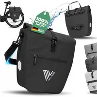 MIVELO Fahrradtasche Gepäckträgertasche wasserdicht inkl. Gurt für Umhängetasche, Zwei Varianten wählbar
