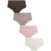 Next Slip Baumwollslips mit Logo, 4er-Pack (4-St)