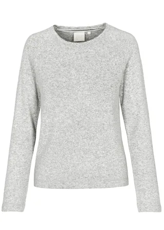 THE FASHION PEOPLE - NOS soft melange Longsleeve 751 wood mel. - Gr. - S