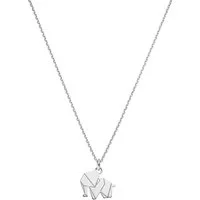 SCHOSCHON Kette mit Anhänger Halskette Elefant Origami 925 Silber