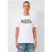 QS Kurzarmshirt T-Shirt Rundhals T-Shirt mit Frontdruck, QS x Von Dutch
