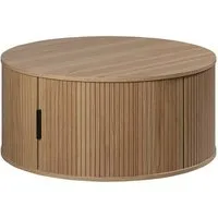 trendteam Couchtisch, Rund mit Tür, in Eiche Nachbildung B/H/T: 80 / 36 / 80 cm