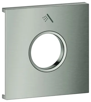 GROHE Metallplatte Grohtherm Aqua Tiles 106891, Symbol: Handbrause supersteel, 106891DC00 106891DC00