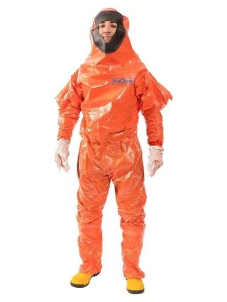 Schutzanzug | 3S | ProChem II CLF A B F02 orange| Gr. XL-XXL | Schutz gegen biologische Gefahren | ideal für Einsätze in Ex-Bereichen | Barrierefolie