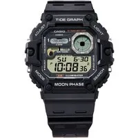 CASIO TIMELESS COLLECTION Chronograph WS-1700H-1AVEF, Quarzuhr,Armbanduhr,Herrenuhr,Digitaluhr,Resinarmband, autom. Kalender