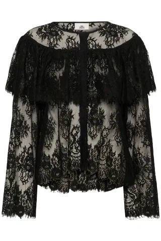 Langarm-Bluse KBBridget Feminine black