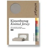 Schlafgut Kissenbezug Pure flexibler Kissenbezug für Nackenstützkissen, (1 Stück), Bio-Baumwolle mit Elasthan, mit Gummizug, bügelfrei
