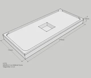 Neuesbad Wannenträger für Kaldewei Scona 800x1800x23 SD24097