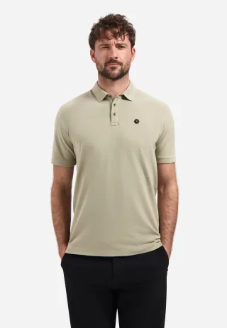 No Excess - Polo Short Sleeve Basic Taupe - Gr. - M
