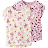 Name It T-Shirt NMFVIGGA 2P CAPSL TOP (Packung, 2-tlg) Baumwolle, regular fit