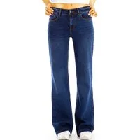 be styled Bequeme Jeans Weit geschnittene Medium waist Jeans Hose regular fit - Damen - j17k-2 mit Stretch-Anteil