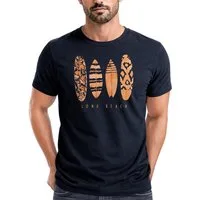 Neverless Print-Shirt Herren T-Shirt Surfing Fashion Aufdruck Long Beach Surfboard Sommer mit Print