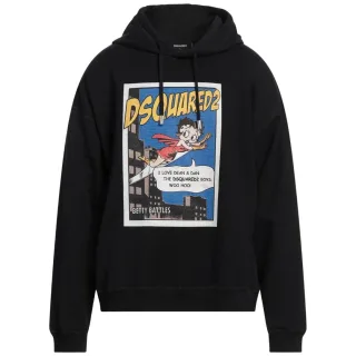 Dsquared2 Betty Boop Schwarzer Hoodie