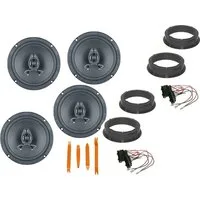 DSX Ground Zero Set für VW Golf 6 BJ 08-13 Tür Vorn Hinten 480 W Bügel Auto-Lautsprecher (160 W)