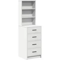 vidaXL Sideboard Hochboard Weiß 40 x 41 x 135 cm Holzwerkstoff (1 St)