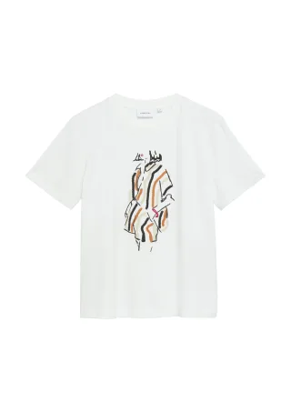 comma - T-Shirt weiß - Gr. - 34