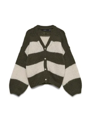 VERO MODA - VMMAYBE LS V-NECK BUTTON CARDIGAN NOOS Forest Night - Gr. - S