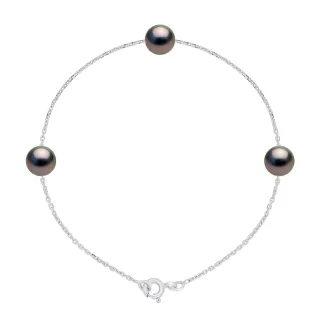 Armband TRIO - 3 echte Tahiti-Zuchtperlen, rund 7-8 mm