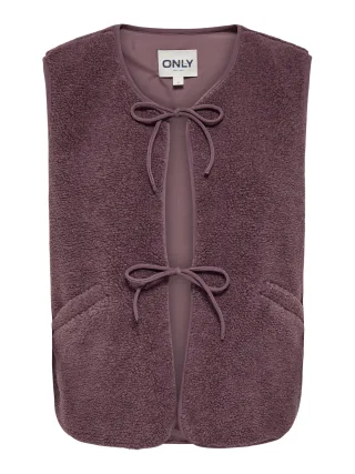 ONLY - ONLBABY TEDDY BOW VEST PNT Rose Brown - Gr. - S