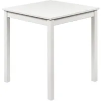 hagge home Esstisch, Küchentisch klein Kiefernholz massiv 68 x 68 x 75 cm Weiß