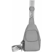 ITALYSHOP24 Schultertasche Damen CrossOver Body bag Sling Brusttasche Umhängetasche Leder Optik (Spar-Set Crossover mit Brustgurt, Brustgurt Schultergurt mit verschiedenen Muster, austauschbar), Rucksack, langes Riemen, leicht, viele Fächer, RV-Fach 