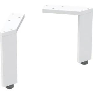 Geberit Set Füße schmal (2 Stück): H=15-15.8cm, weiß / pulverbeschichtet matt, 500367011 500367011