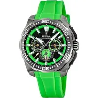 Festina Chronograph Chrono Bike 2025 F20725/3, Quarzuhr, Armbanduhr, Herrenuhr, analog, Tag, Stoppfunktion