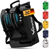 Valkental Fahrradtasche Gepäckträgertasche, Rucksack und Umhängetasche, 3in1 - wasserdicht & reflektierend 25 L