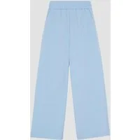 s.Oliver Chinos Hose Wide-Leg-Hose aus Twill mit Elastikbund und Eingrifftaschen