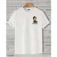 RMK T-Shirt Basic Shirt Freizeit Rundhals Mafia Gangster Escobar Bart aus Baumwolle