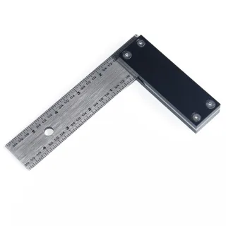 ENJOYWOOD 6 Inch Right Angle Ruler Stainless Steel Marking Gauge With Aluminum Alloy Handle Precision Woodworking Carpen