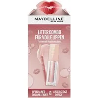 MAYBELLINE NEW YORK Schmink-Set Set: Lifter Gloss + Lifter Liner Lippenkonturenstift, Mit Hyaluronsäure, schöner Glanz, pflegend.