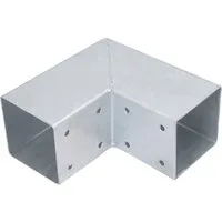 ROG-Gardenline Montagezubehör HOLZVERBINDER FÜR 70x70 MM BALKEN (HEB-030 L-FORM), verzinkter Stahl