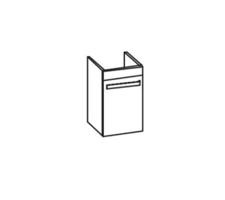 Artiqua 411 Waschtischunterschrank für 2nd Floor 079040, Quarzgrau Matt Select, 411-WUT-D15-R-7163-1 411-WUT-D15-R-7163-173