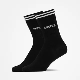 SNOCKS - Retro Crew Sock black - Gr. - 40.5