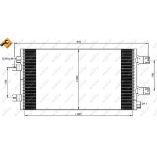 NRF Klimakondensator Nissan Interstar Opel Movano Renault Master 2,5