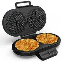 PRINCESS Waffeleisen Princess 132384 Herzförmiges Waffeleisen – PFAS-frei – Benutzerfreundl, 1200 W, 10 Herzwaffeln pro Backvorgang - 1200 W