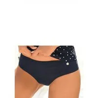 LASCANA Bikini-Hose Merilyn uni und bedruckt in klassischer Form